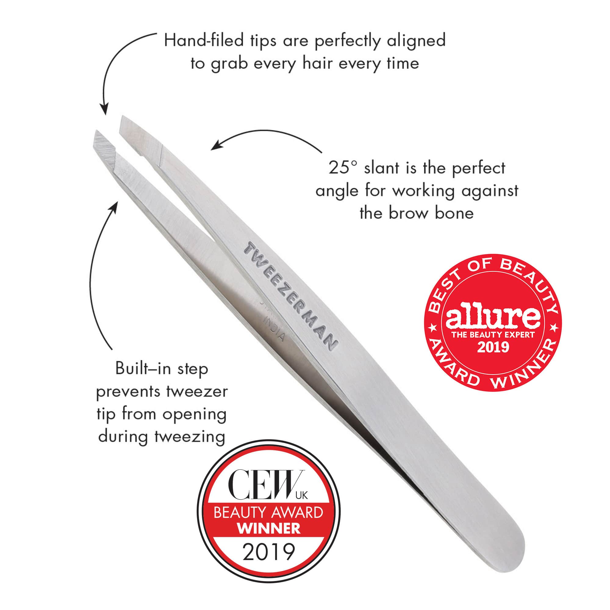 Tweezerman Classic Slant Tweezer | Award-winning