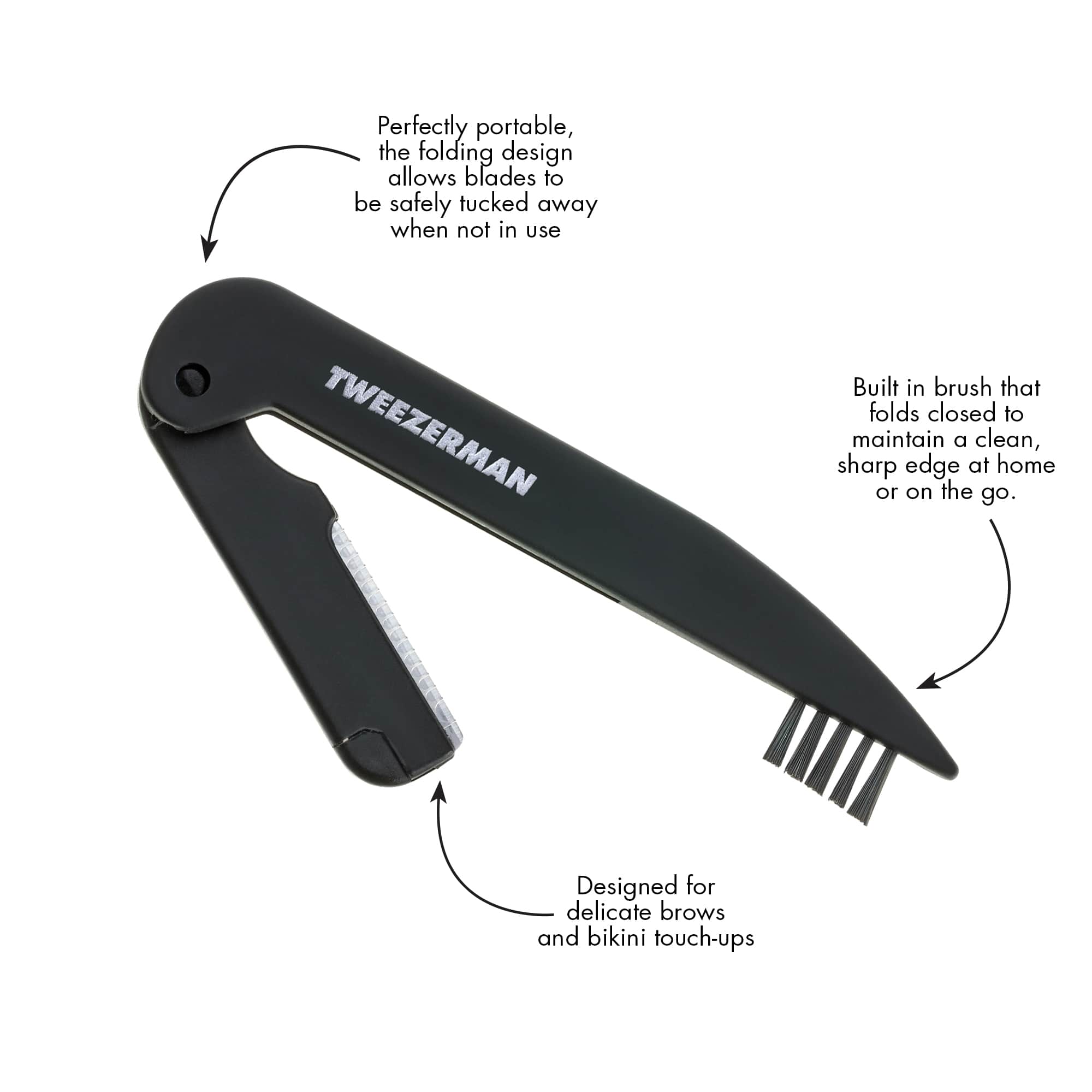 Precision Folding Razor Inforgraphic Tweezerman UK